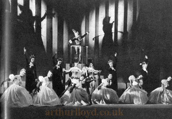 A Scene from Firth Shepherd's revue 'Fine and Dandy' at the Saville Theatre in 1942 - From The Sketch, 20th of May 1942.