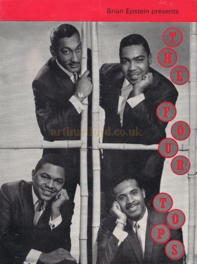 A Programme for the Four Tops at the Saville Theatre in 1966 - Courtesy Roger Edwards.