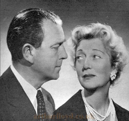 John Clements and his wife Kay Hammond who both appeared in 'The Rivals' at the Saville Theatre in 1956 - From The Sketch, 25th of January 1956.