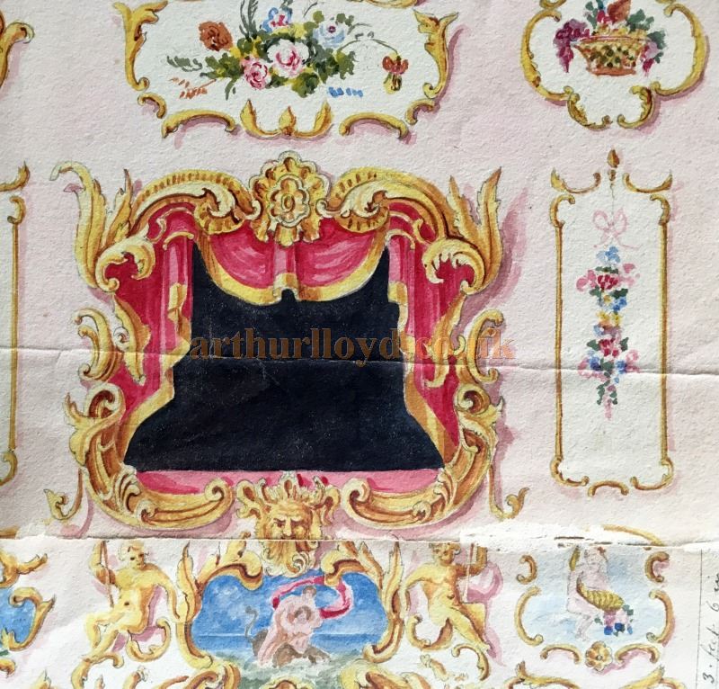 William Beaumont's Designs for the Redecoration of the City of London Theatre in 1848 - Courtesy Claire Pascall.