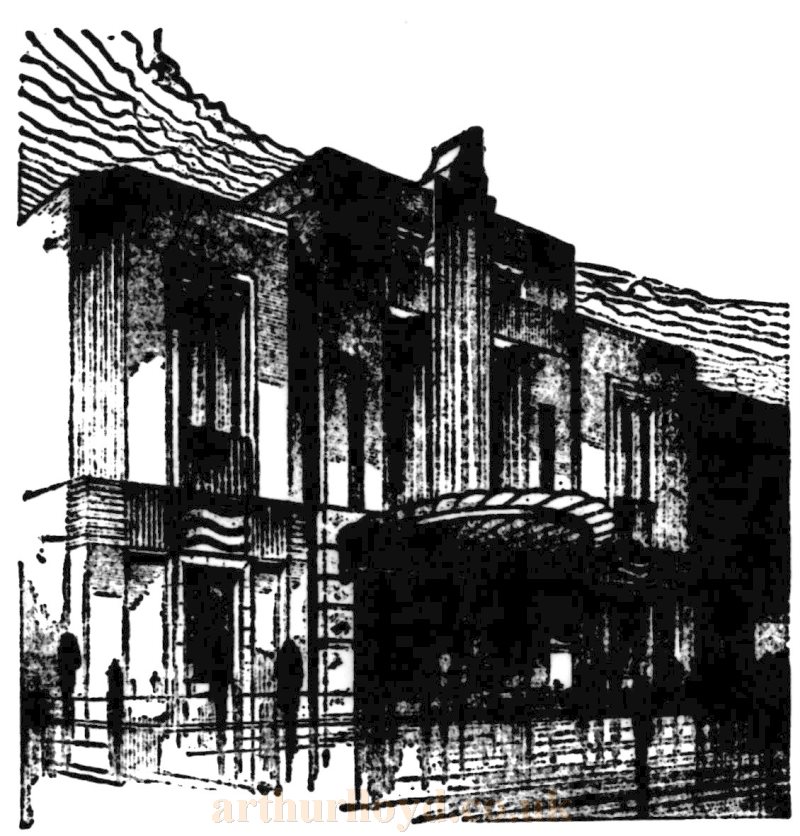 The Original Entrance Facade of the Parade Cinema, Skegness when it first opened in 1933 - From the Skegness Standard, 13th of December 1933.