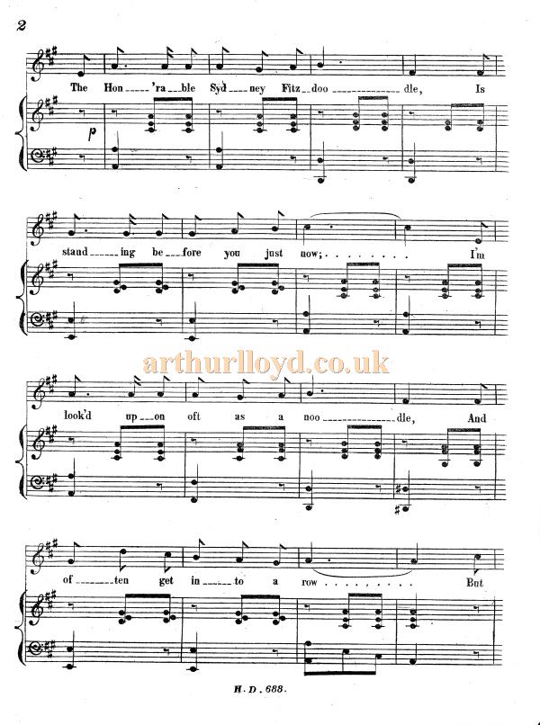 Arthur Lloyd's 'The Bloated Young Aristocrat' - Courtesy Colin McIntyre