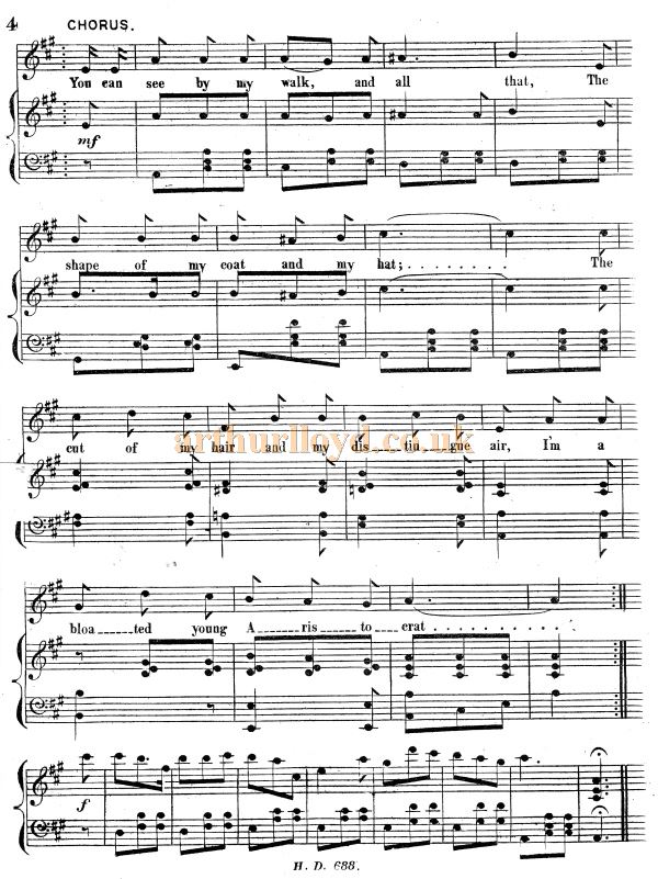 Arthur Lloyd's 'The Bloated Young Aristocrat' - Courtesy Colin McIntyre