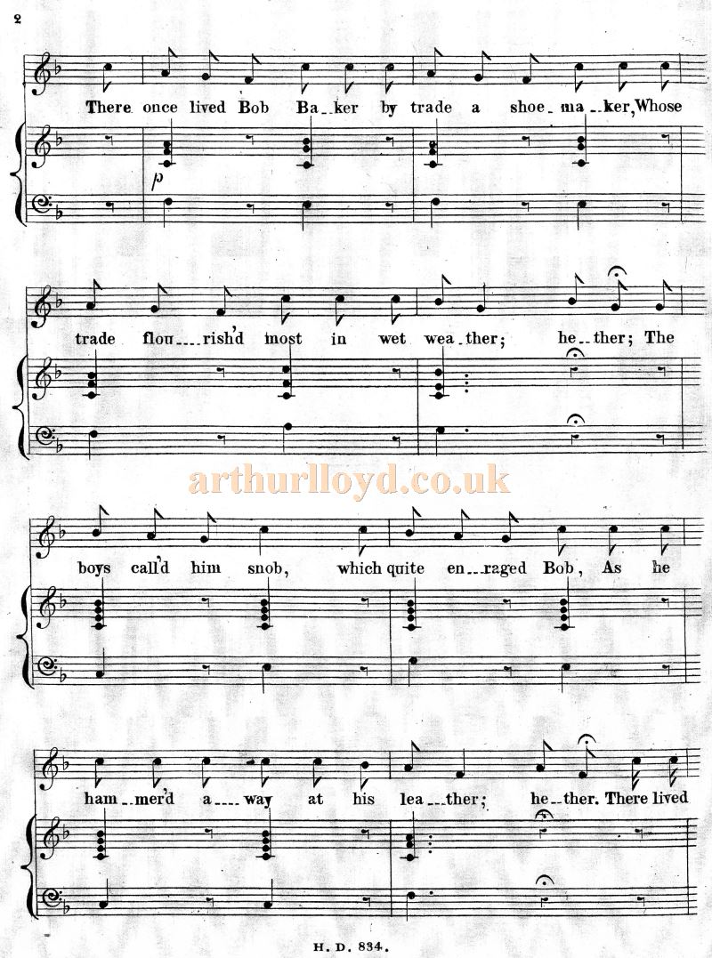 Arthur Lloyd's 'Bob Baker' - Courtesy Colin McIntyre