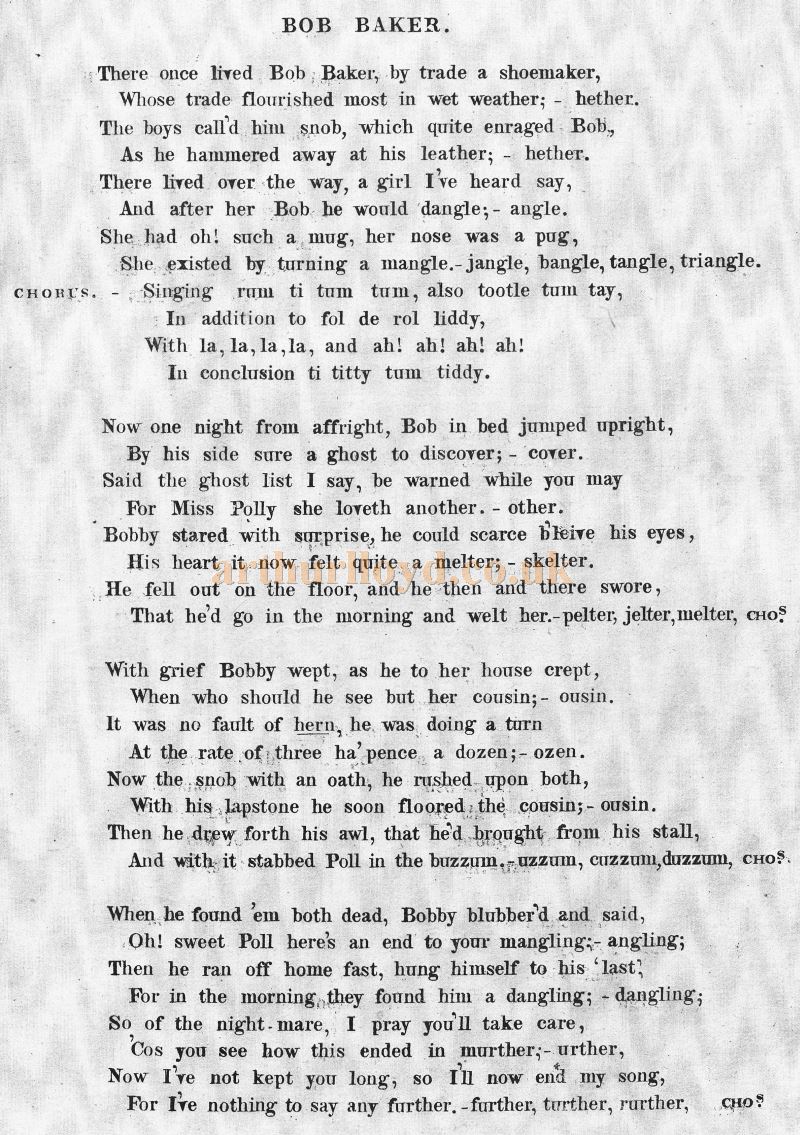 Arthur Lloyd's 'Bob Baker' - Courtesy Colin McIntyre