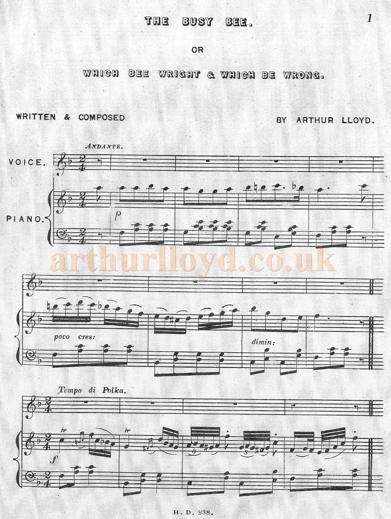 Arthur Lloyd's 'Busy Bee' - Courtesy Colin McIntyre