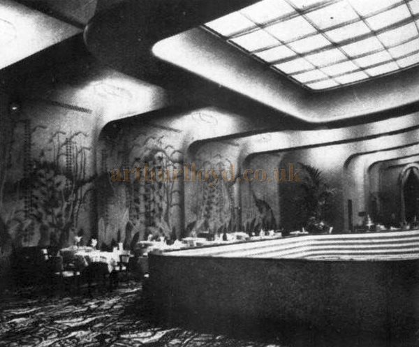 The Restaurant of the Southend Astoria - From 'Light and Lighting' of August 1936.