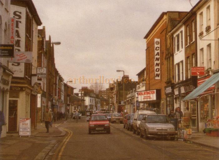 The Empire Theatre, Southend whilst under the control of Cannon Cinemas in a postcard from 1988