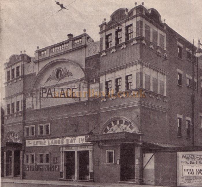 A photograph of the Palace Theatre, Westcliff on Sea during the run of 'Little Lambs Eat Ivy' -From a programme for 'Top Secret' at the Theatre in May 1950 - Kindly donated by Jan Davies.