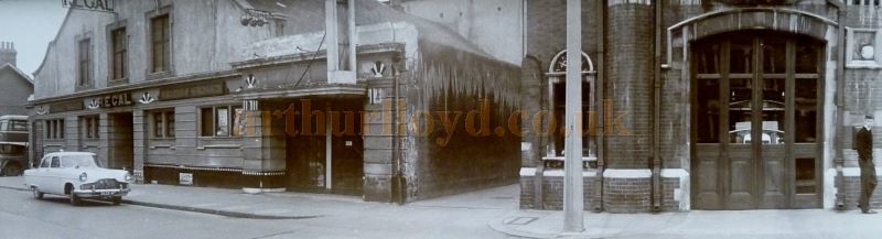 The Regal Theatre after it had closed in 1954 and was being used as a warehouse - Courtesy Nick Bridge and Terry Ebbs.