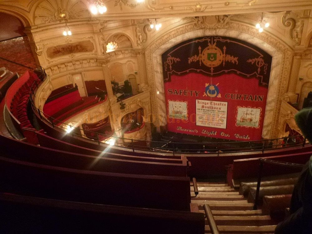 The Auditorium and Safety Curtain of the Kings Theatre, Southsea around 2015 - Courtesy Roger Fox.