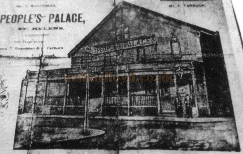 The People's Palace Music Hall, St. Helens - Courtesy St Helens Library and Roy Cross