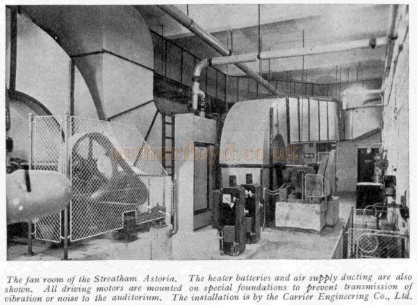 The Fan Room at the Streatham Astoria - From the Bioscope, 9th of July 1930.