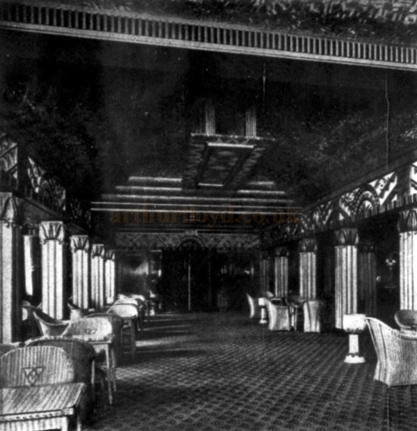 The Foyer of the Astoria Theatre, Streatham when it first opened in 1930 - From The Architect's Journal, 9th of July 1930.