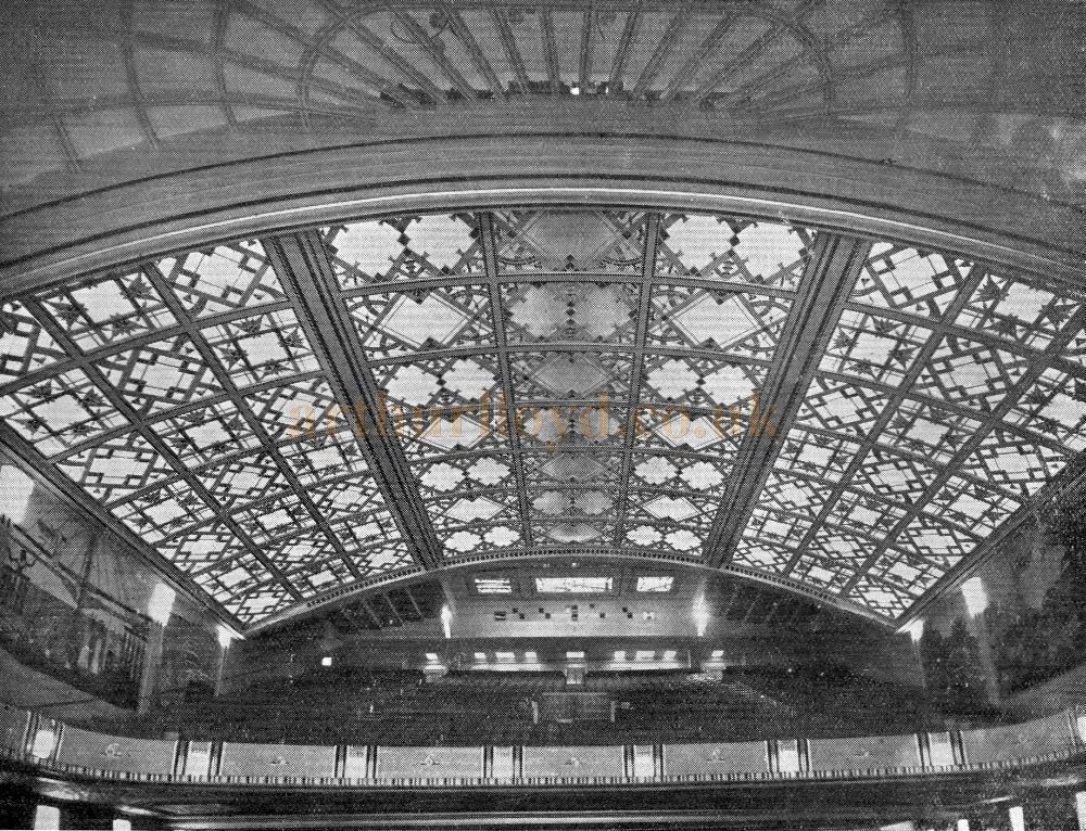 The Auditorium Ceiling of the Streatham Astoria - From the Opening Programme for the Streatham Astoria - Courtesy Ron Knee Archive. 