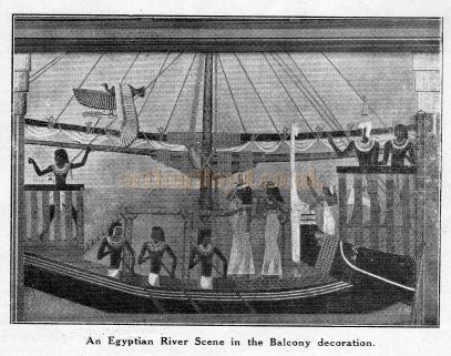 An Egyptian Scene in the Balcony of the Streatham Astoria - From the Opening Programme for the Streatham Astoria - Courtesy Ron Knee Archive. 