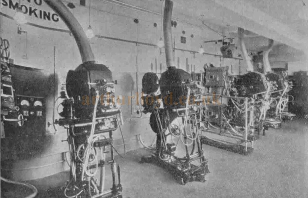 The Projection Room of the Streatham Astoria - From the Bioscope, 2nd July 1930.