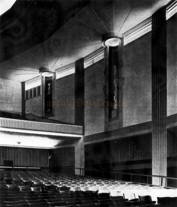 The Auditorium of the Gaumont Palace Theatre, Streatham Hill when it first opened in 1932 - From The Architects' Journal, 23rd of March 1932.