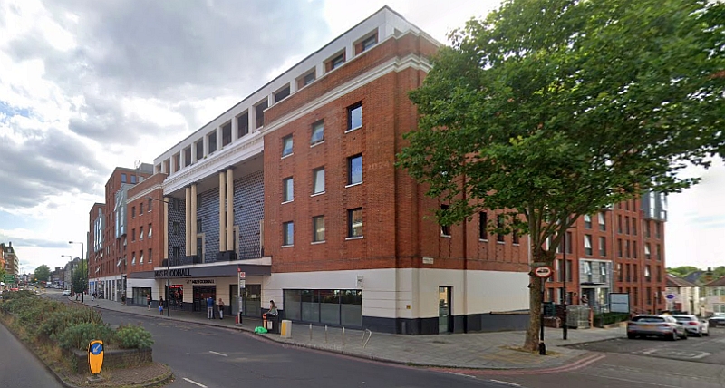 A Google StreetView Image of the former Gaumont Palace Theatre, Streatham Hill in July 2024 - Click to Interact.