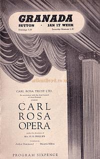 Theatre Programme for the Granada Sutton 1955 - Click to see the whole programme.