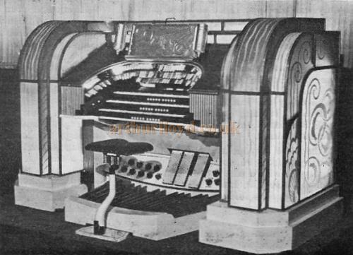 The Compton 3/10 No. A 202 Organ Console in the Granada Sutton, formerly the Plaza Theatre - From the 21st Anniversary edition of the Cinema Organ Society Journal 1973