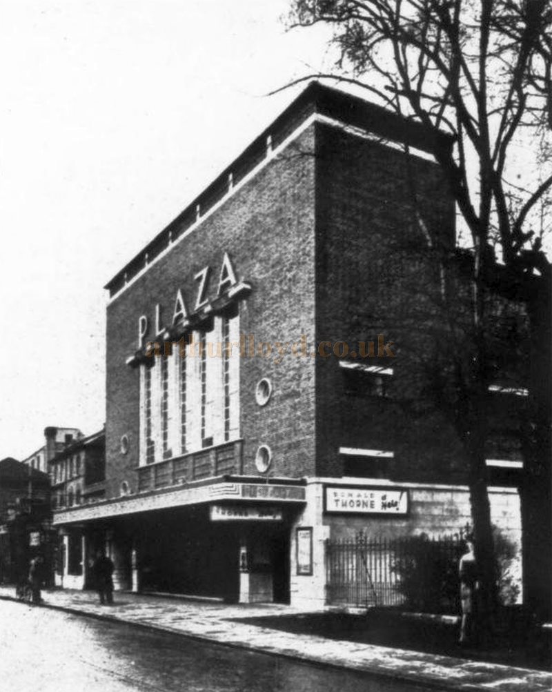 The Exterior and Main Entrance of the Plaza Theatre, Sutton when it first opened in the 1930s - From The Architects' Journal, 24th of January 1935.