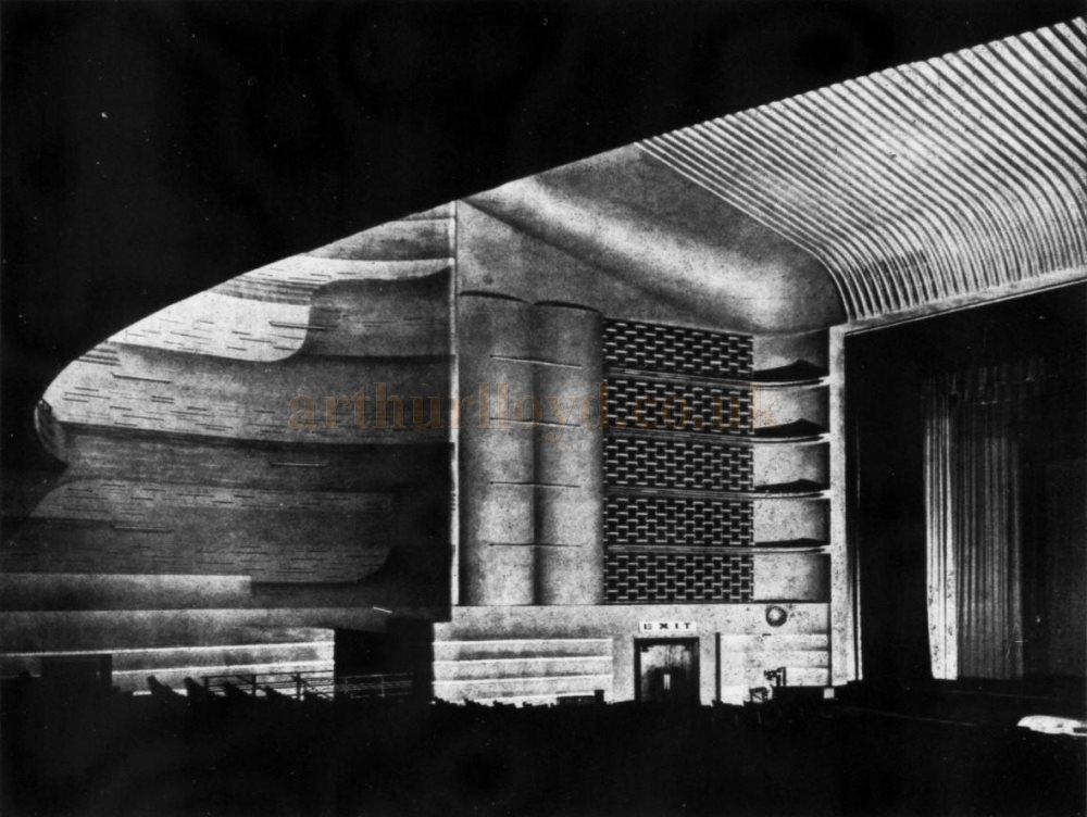 The Auditorium of the Plaza Theatre, Sutton when it first opened in the 1930s - From The Architects' Journal, 24th of January 1935.