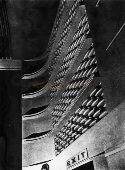 The Organ Grilles of the Plaza Theatre, Sutton when it first opened in the 1930s - From The Architects' Journal, 24th of January 1935.