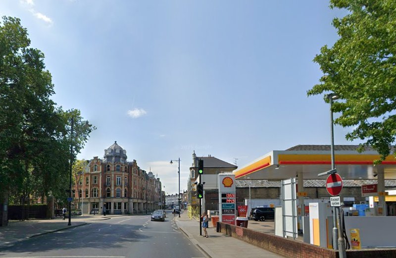 A Google StreetView Image showing the site of the former Twickenham Cinema in May 2025 - Click to Interact.