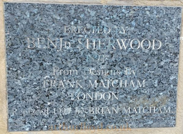 A Plaque situated on the front of the Theatre Royal, Wakefield commemorating it's architect Frank Matcham - Photo courtesy Philip Paine.