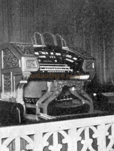 One of the Organ Consoles at the Granada Theatre, Walthamstow when it first opened in 1930 - From The Bioscope, 29th of October 1930.