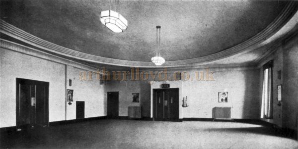 The Circle Waiting Hall at the Savoy Theatre, Wandsworth - From The Architect's Journal, 29th of June 1932.