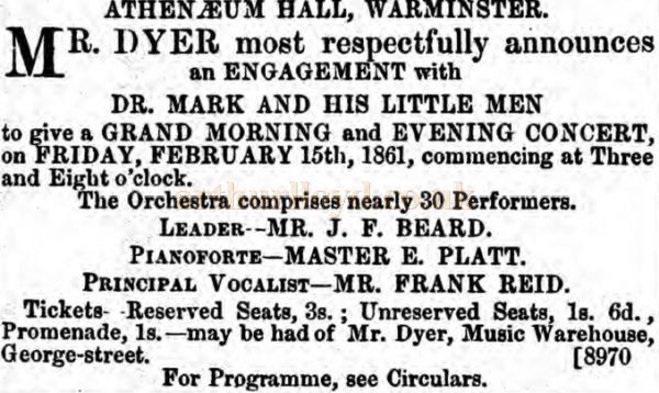 Courtesy Andrew Frostick (Archivist for The Warminster Athenaeum Centre).