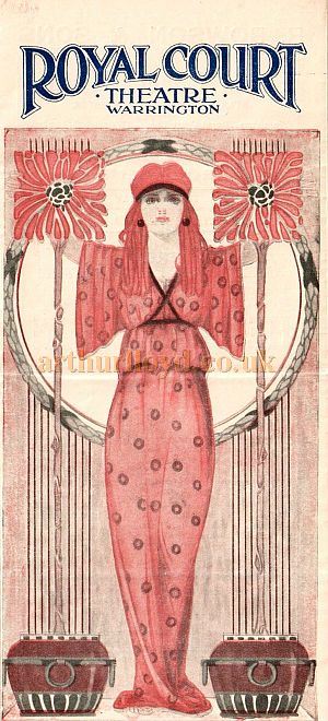 A Programme for the play 'Her Only Son' at the Royal Court Theatre, Warrington in July 1922 - Courtesy Barry Jones.