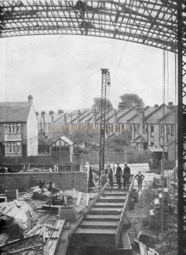 Construction of the Majestic Theatre, Wembley in 1928 - From the Theatre's Opening Souvenir Programme of the 11th of January 1929 - Kindly Donated by Michael and Barbara Mawdsley.
