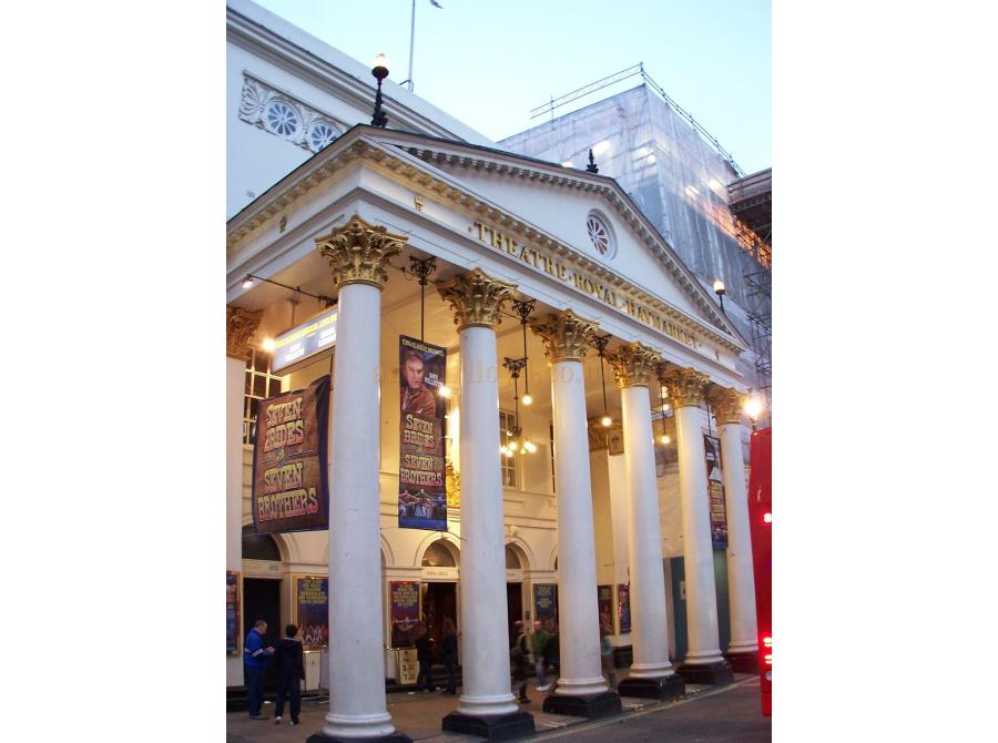 The Theatre Royal, Haymarket showing 'Seven Brides for Seven Brothers' in 2006.