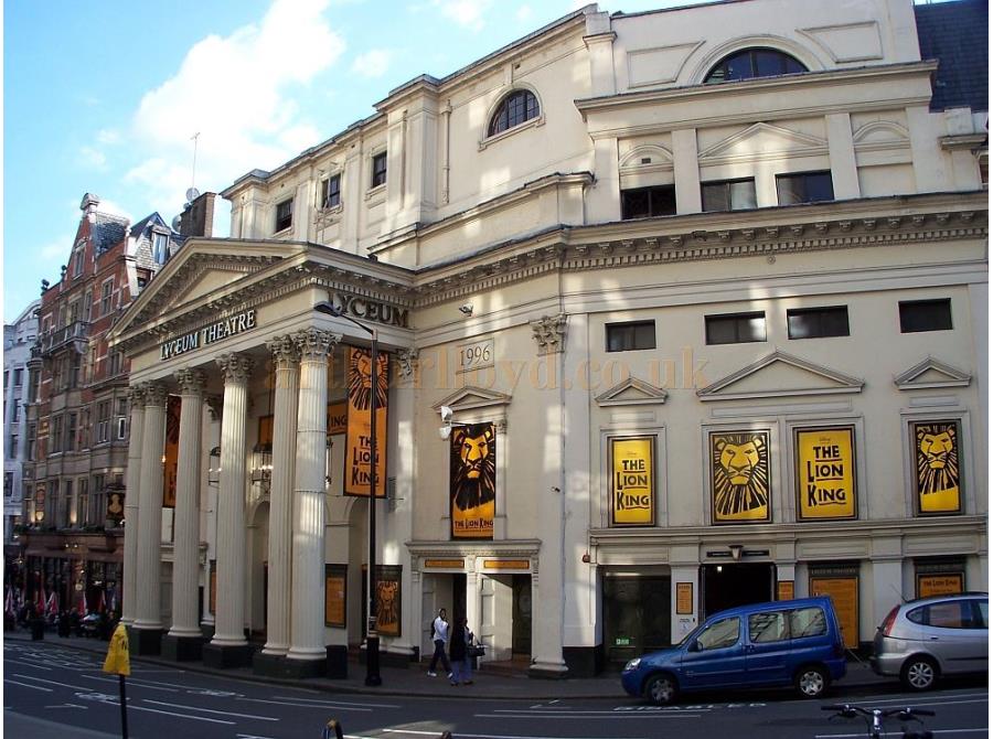 The Lyceum Theatre showing 'The Lion King' in 2006.