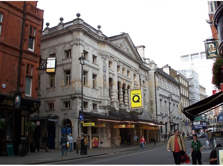 The Noel Coward Theatre showing 'Avenue Q' in 2006.
