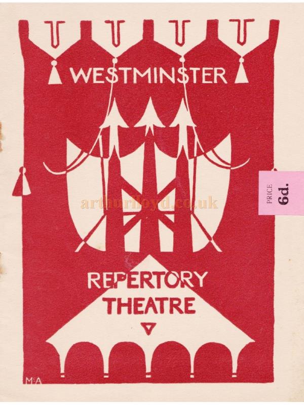 A Programme for 'Valkyrie' by Christen Jul at the Westminster Repertory Theatre in April 1935.
