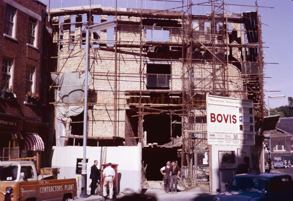 The Westminster Theatre Arts Centre under construction in 1966 from a photograph taken by Roy Follett on the 6th of July 1966 - Kindly sent in by Paul Thacker.
