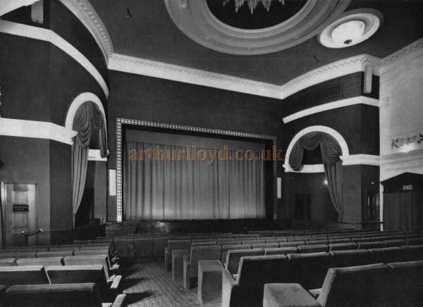 The Auditorium of the Westminster Theatre in 1966 - From a Souvenir Book for the opening of the Westminster Theatre Arts Centre - Courtesy Richard Leigh