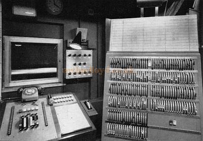 The Lighting Control Room in the Westminster Theatre in 1966 - From a Souvenir Book for the opening of the Westminster Theatre Arts Centre - Courtesy Richard Leigh.