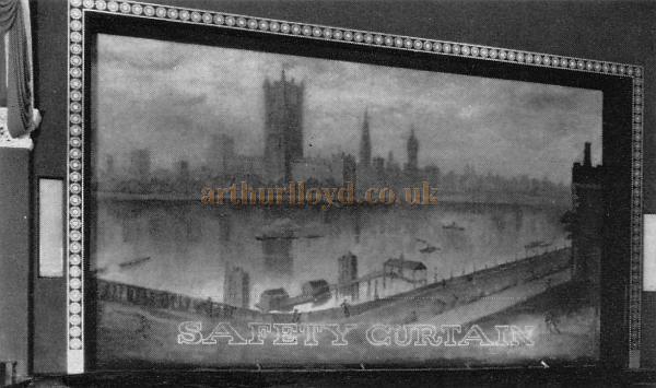 The Safety Curtain at the Westminster Theatre in 1966 - From a Souvenir Book for the opening of the Westminster Theatre Arts Centre - Courtesy Richard Leigh.