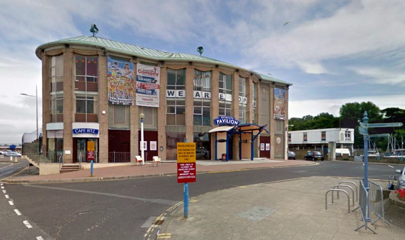 A Google StreetView Image of the Pavilion Theatre, Weymouth today - Click to Interact