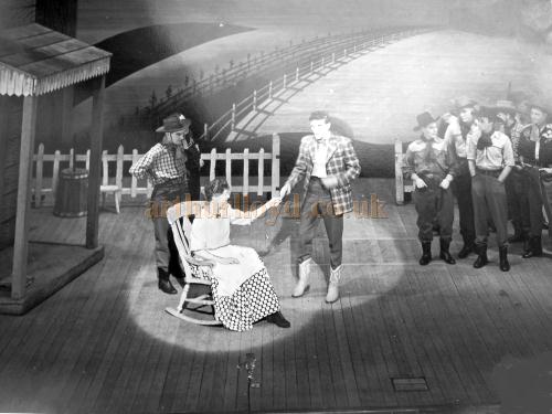 The Wigan and District Operatic Society's production of 'Oklahoma' which was produced at the Hippodrome in 1954 - Courtesy George Richmond.