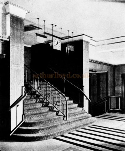 The Crush Hall of the Majestic Theatre, Woodford when it first opened in November 1934 - From The Builder, 15th of February 1935.